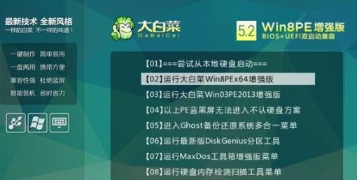 大白菜装机教程（教你如何处理无法进入PE系统的情况）